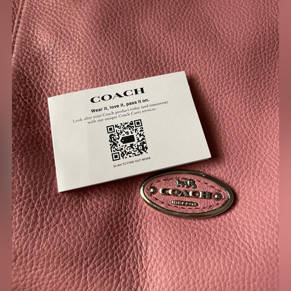 Coach Pink Leather Tote Bag (F34511) - Picture 12 of 12